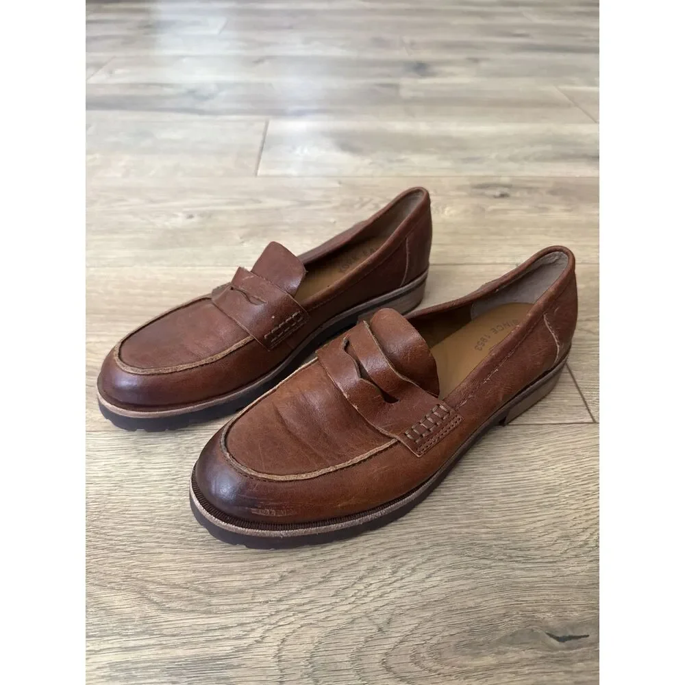 KORK-EASE nwot 8.5 carlisle loafer penny strada shoe rum women slip on preppy